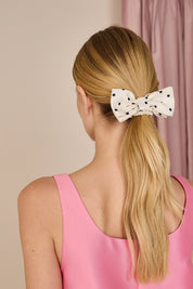 Silk hair bow
