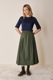 Half-sleeve cotton T-shirt