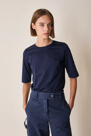 Half-sleeve cotton T-shirt