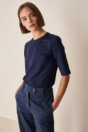 Half-sleeve cotton T-shirt