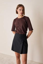 Half-sleeve cotton T-shirt