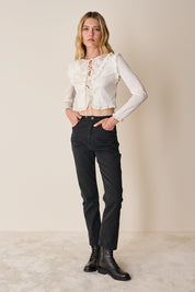 Stretch-cotton skinny pants