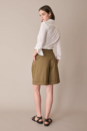Camicia classica in cotone elasticizzato