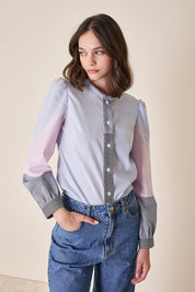 Cotton patchwork shirt