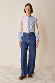 Cotton patchwork shirt