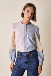 Cotton patchwork shirt