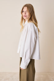 Camicia a scatolina con pieghe