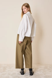 Camicia a scatolina con pieghe