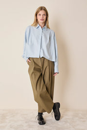 Camicia a scatolina con pieghe