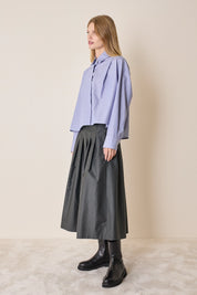 Camicia a scatolina con pieghe