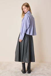 Camicia a scatolina con pieghe