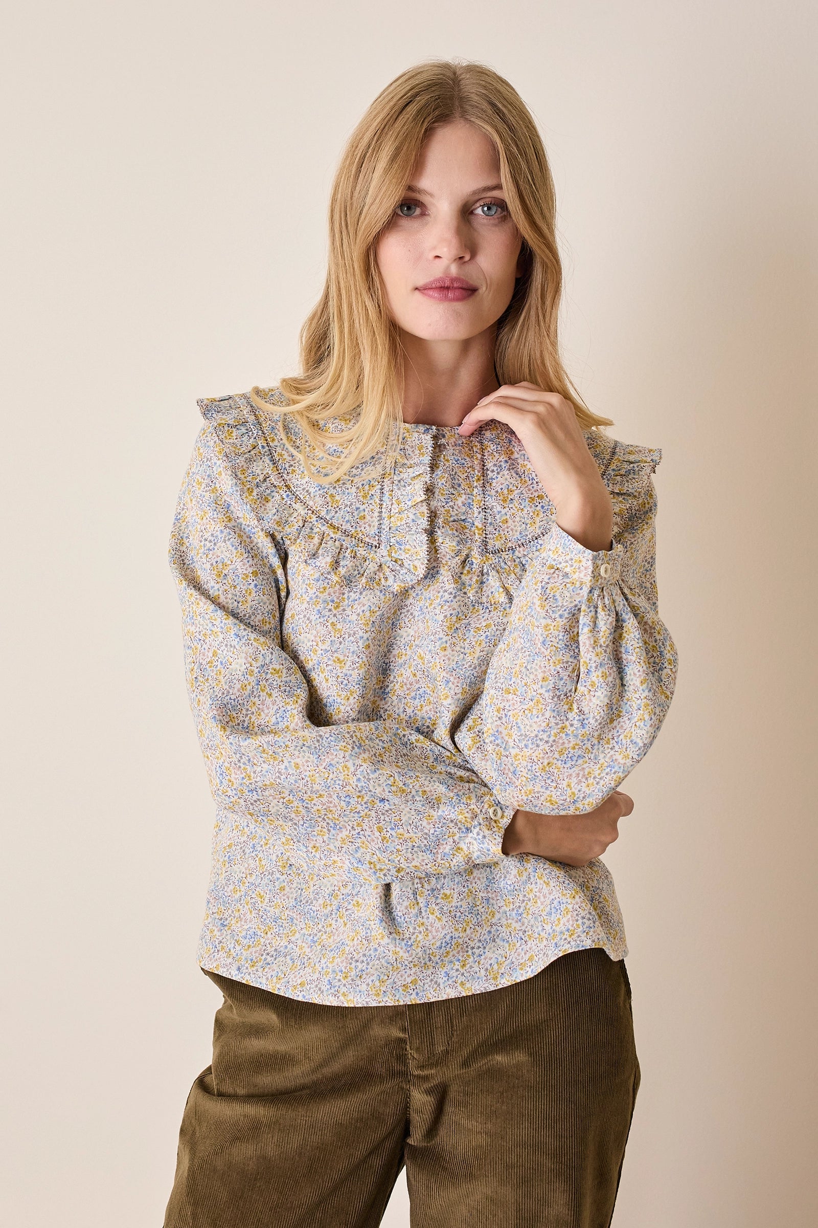 Top con maxi colletto – Made with Liberty Fabrics