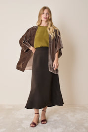 Giacca kimono in velluto