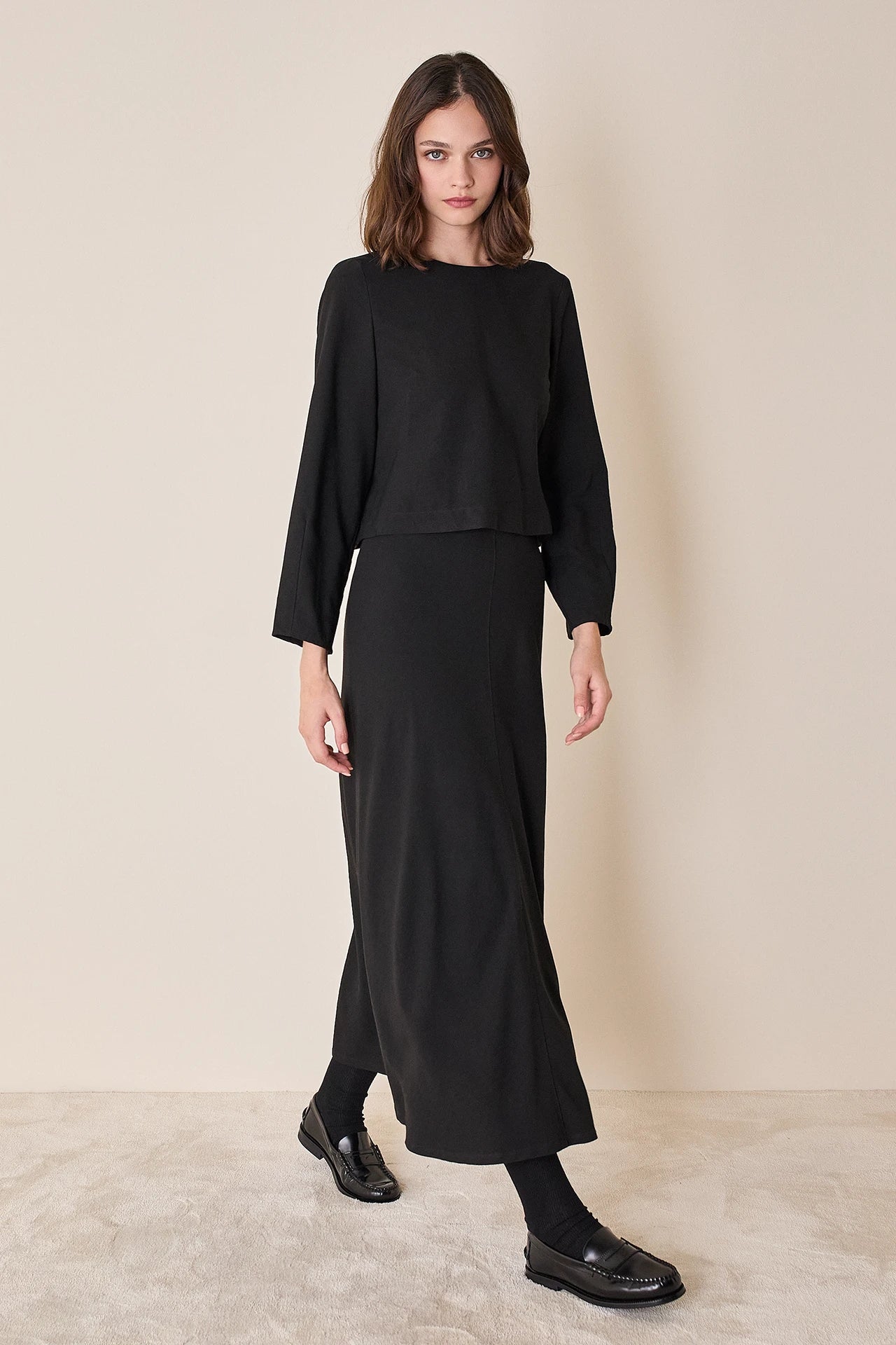 Blusa in tessuto fluido