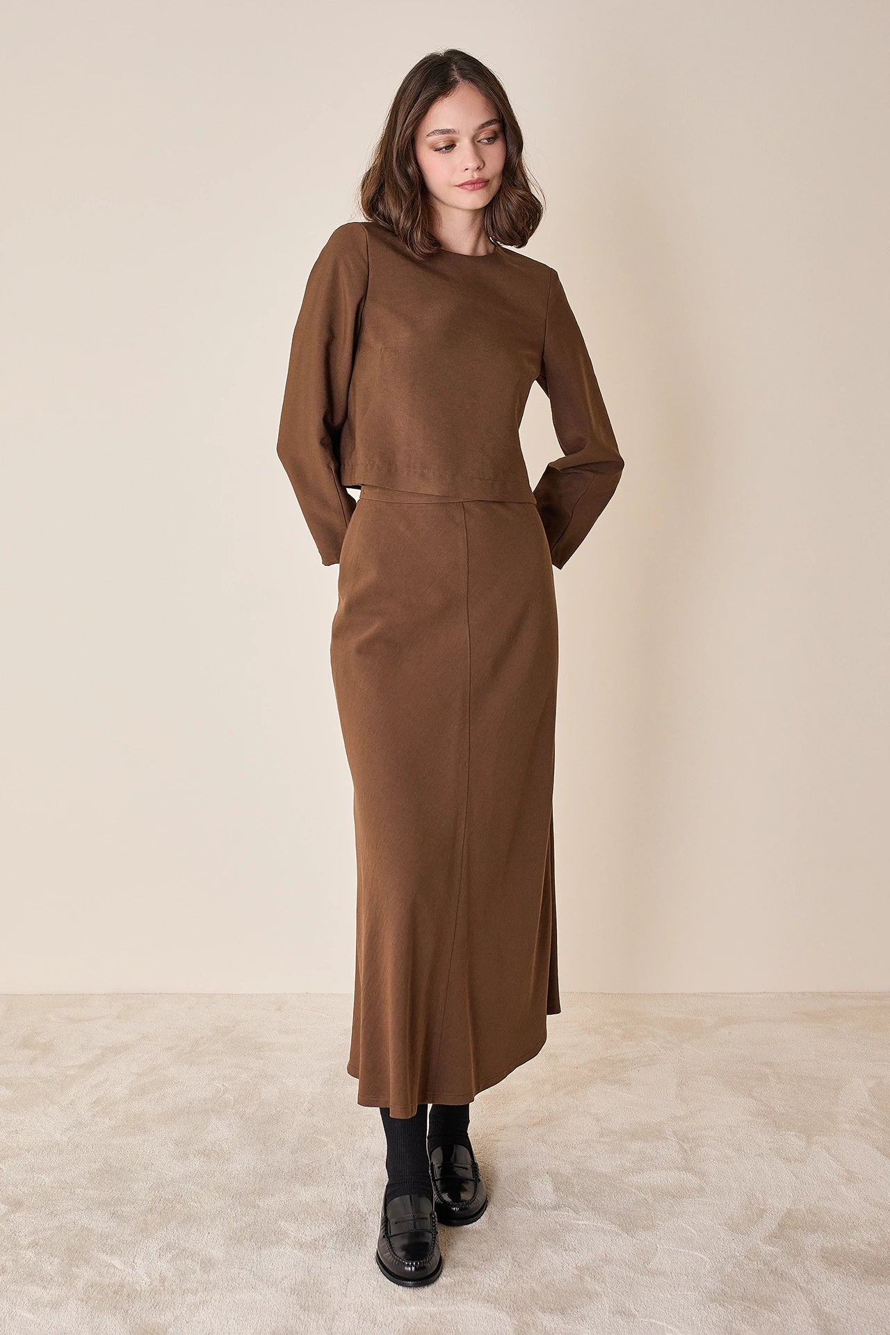 Blusa in tessuto fluido