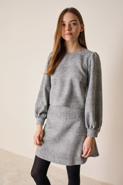 Blusa tartan in lana vergine