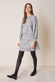 Blusa tartan in lana vergine