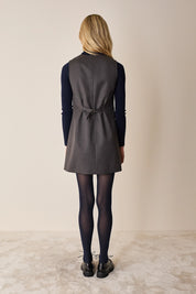 Abito gilet in blend di lana