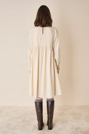 Puff-sleeve dress