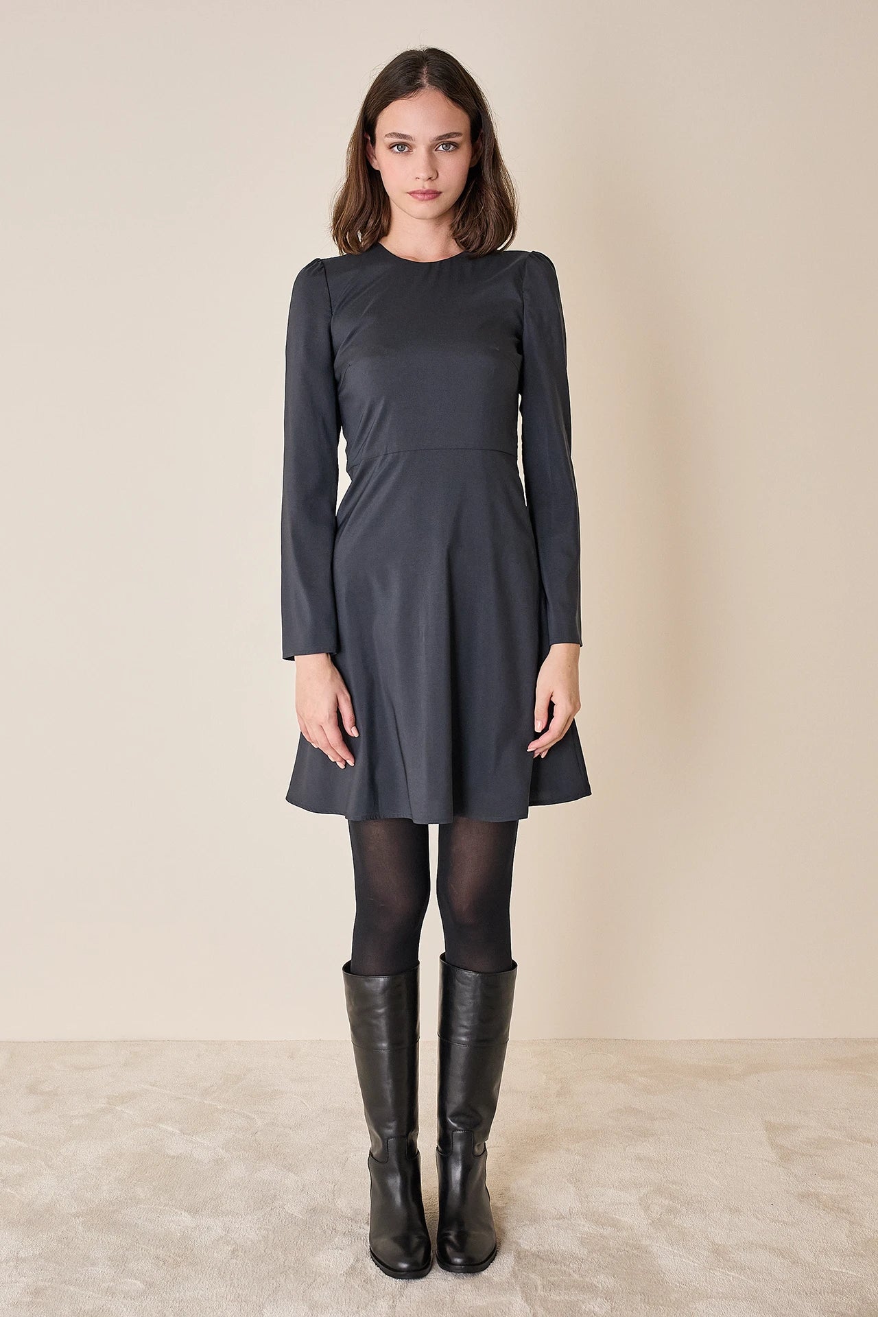 Stretch silk dress