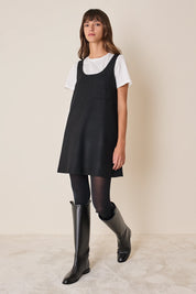 Virgin wool A-line dress