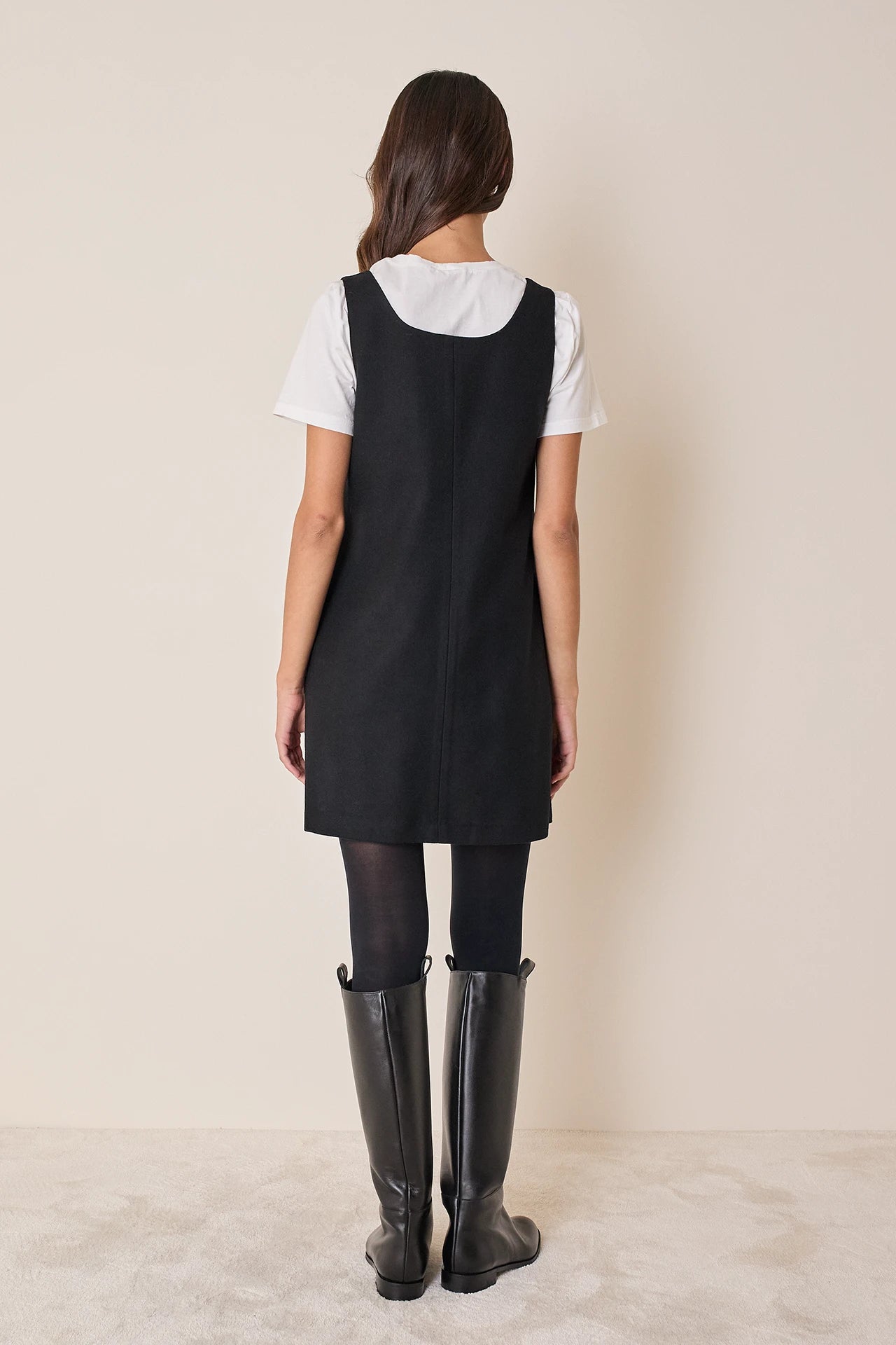 Virgin wool A-line dress
