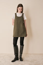 Abito a trapezio in lana vergine