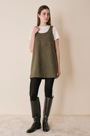 Abito a trapezio in lana vergine