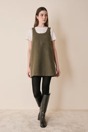 Abito a trapezio in lana vergine