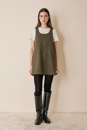 Abito a trapezio in lana vergine