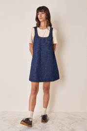 Denim A-line dress