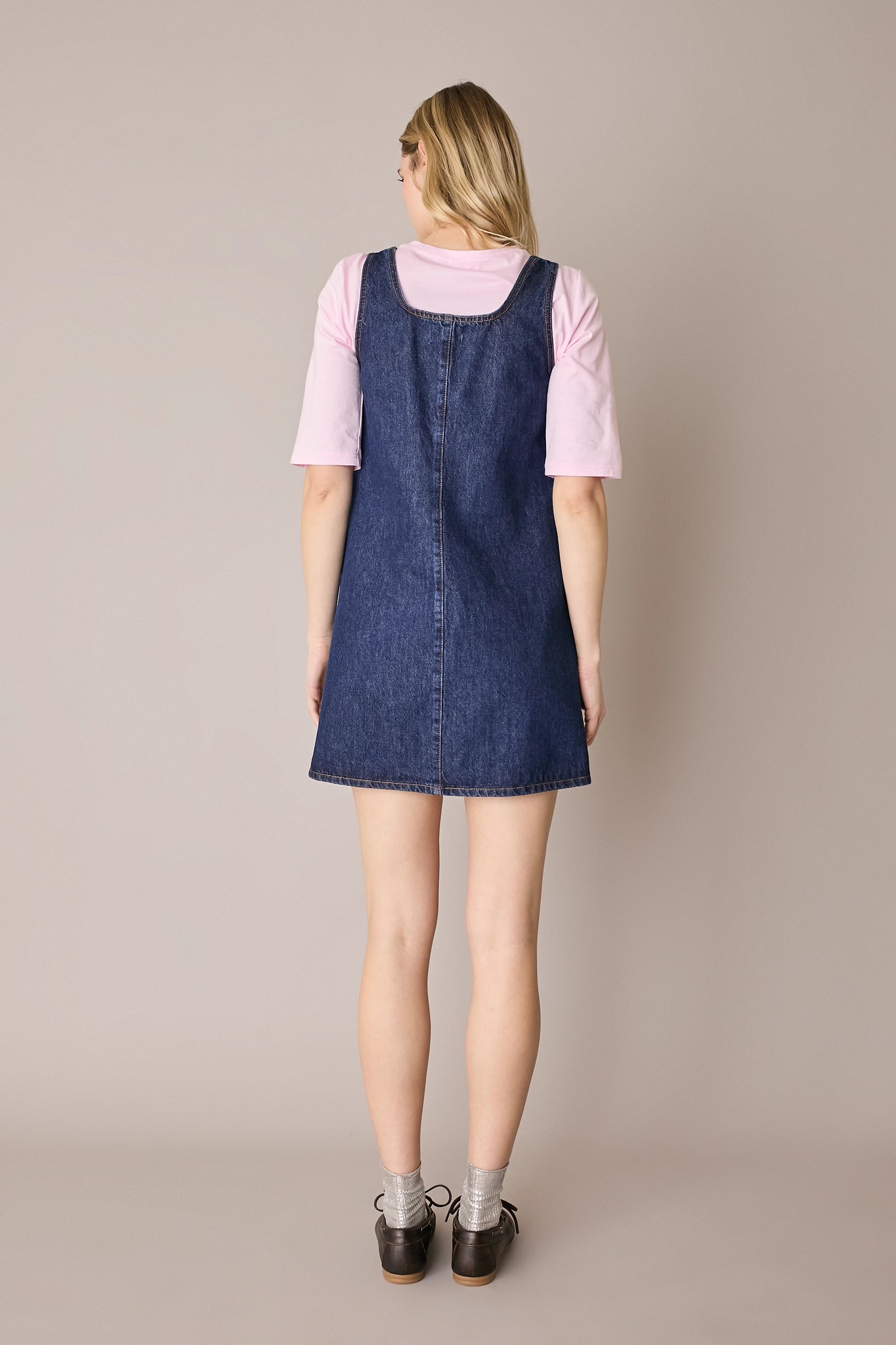 Abito a trapezio in denim