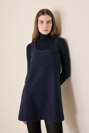 Wool A-line dress