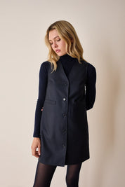 Wool waistcoat dress