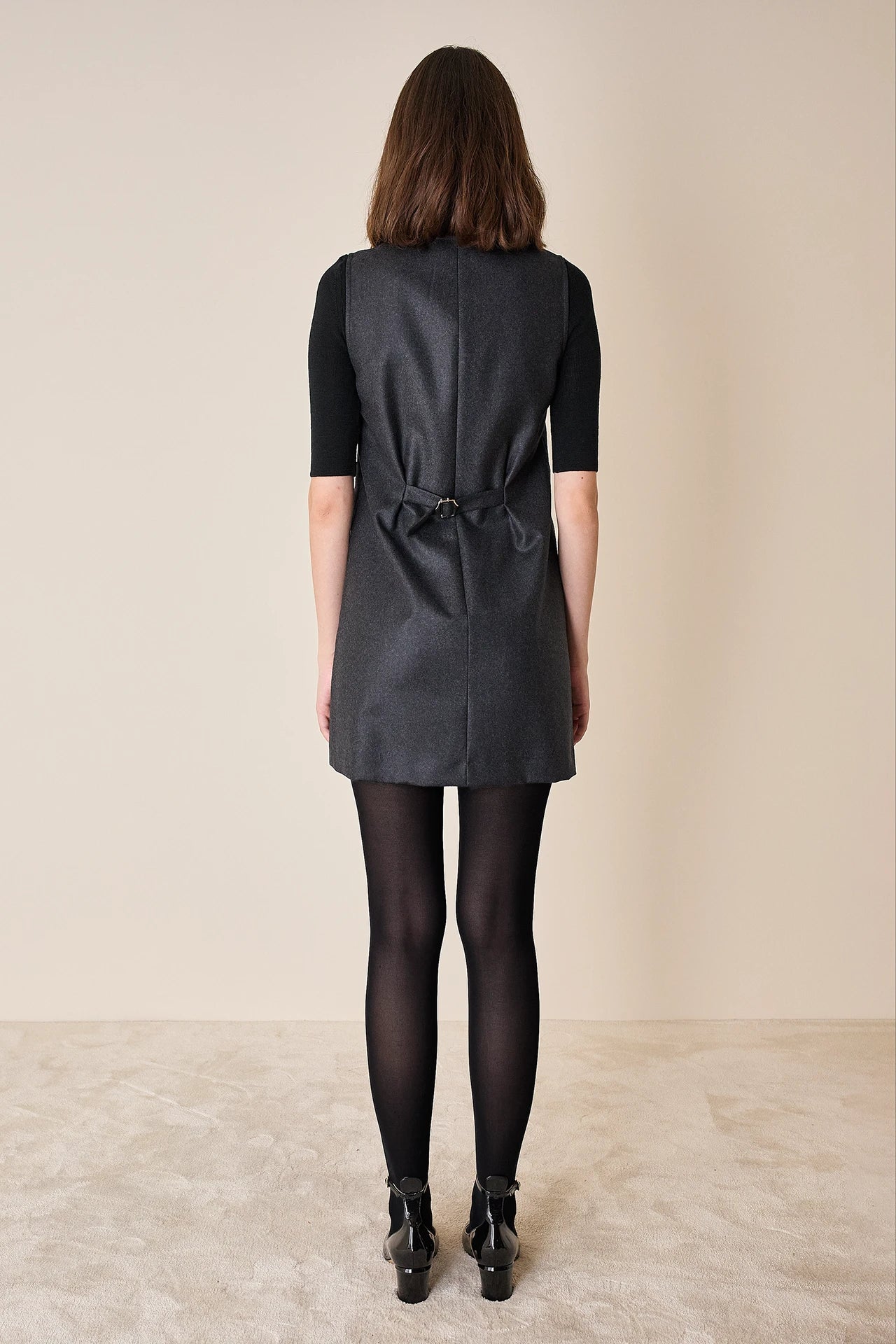 Wool waistcoat dress