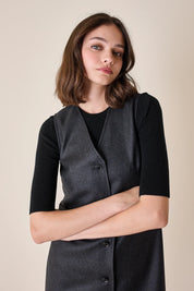 Wool waistcoat dress