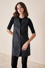 Wool waistcoat dress