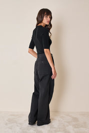 Pantaloni in gabardine di cotone