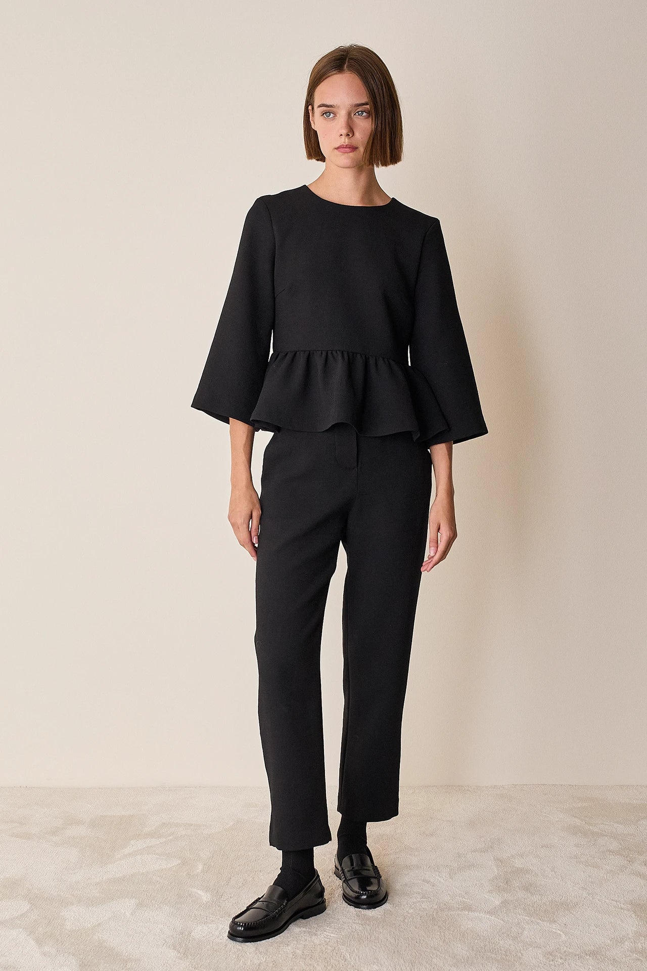 Pantaloni in lana stretch