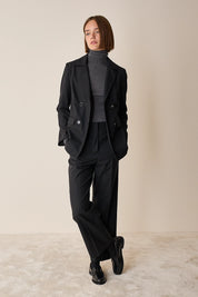 Pantaloni timeless in fresco lana