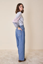 Light wash 90s denim trousers