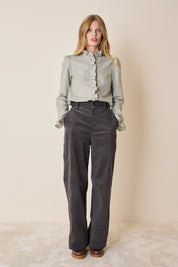 Pantaloni ampi in velluto a coste