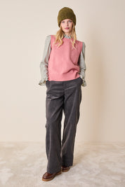 Pantaloni ampi in velluto a coste