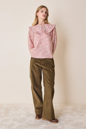 Pantaloni ampi in velluto a coste