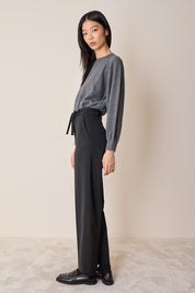 Pantaloni in lana con cintura