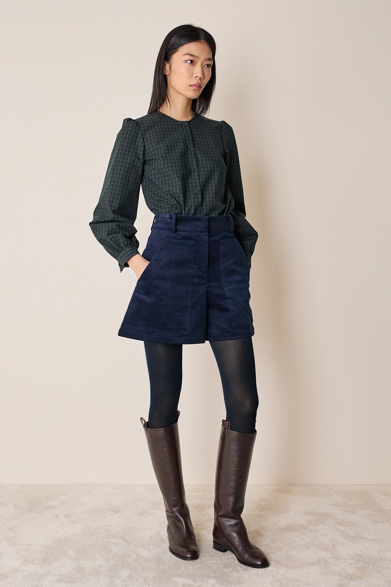 Pantaloncini in velluto a coste