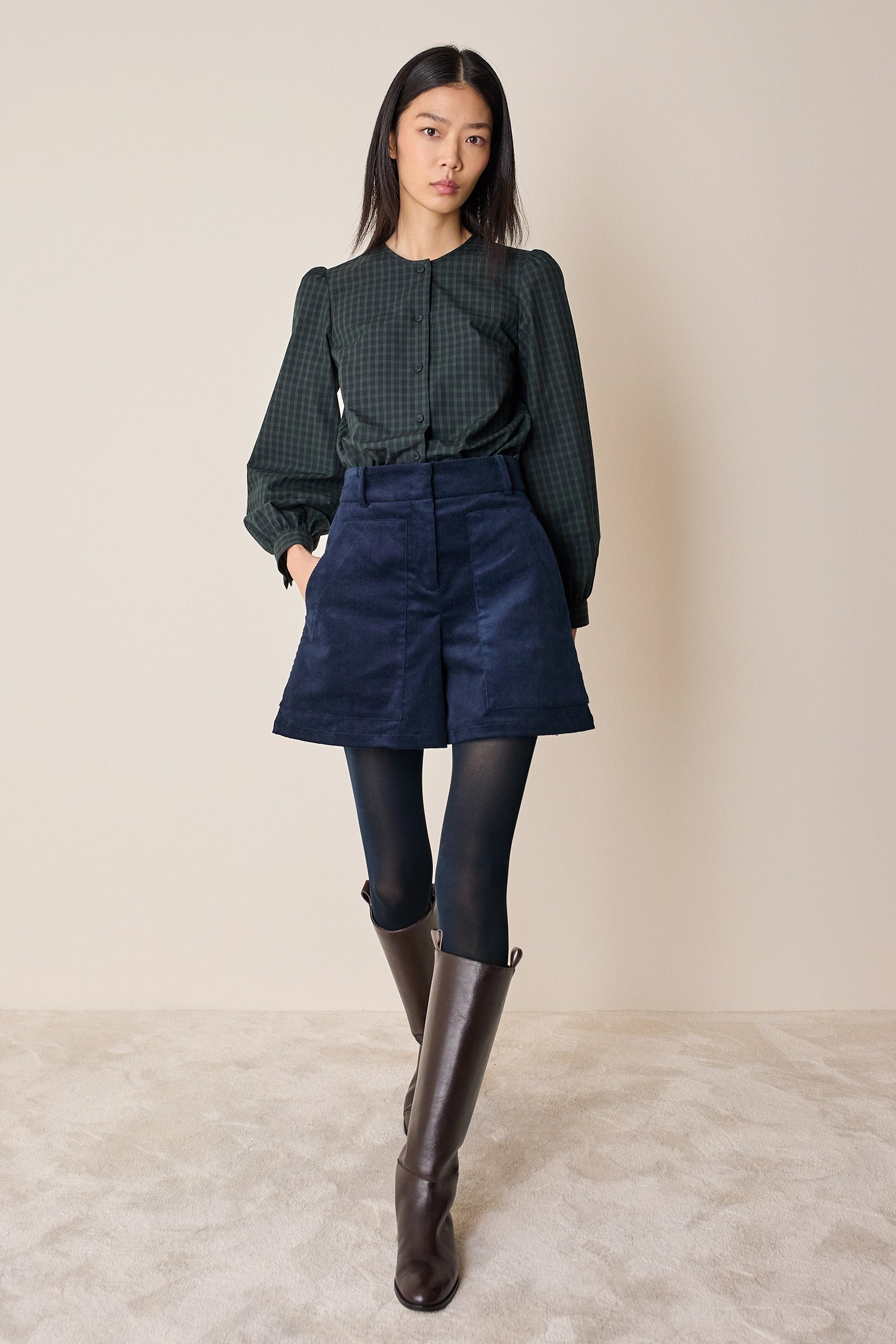 Pantaloncini in velluto a coste