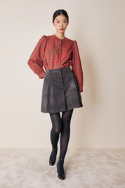 Pantaloncini in velluto a coste con pinces