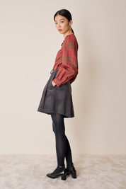 Pantaloncini in velluto a coste con pinces