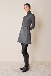 Pantaloni corti in lana stretch